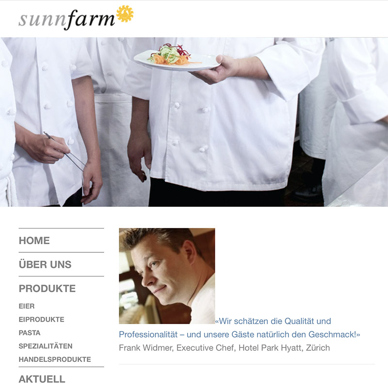 Frawi Frank Widmer - Referenz bei Sun Farm AG
